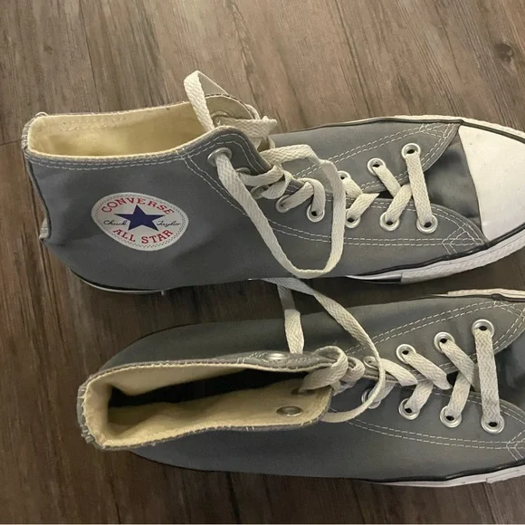 Converse All Star Chuck Taylor Hi 1J793 Gray Mens 9.5 Sneakers Womens 11.5 Grey - Picture 5 of 6